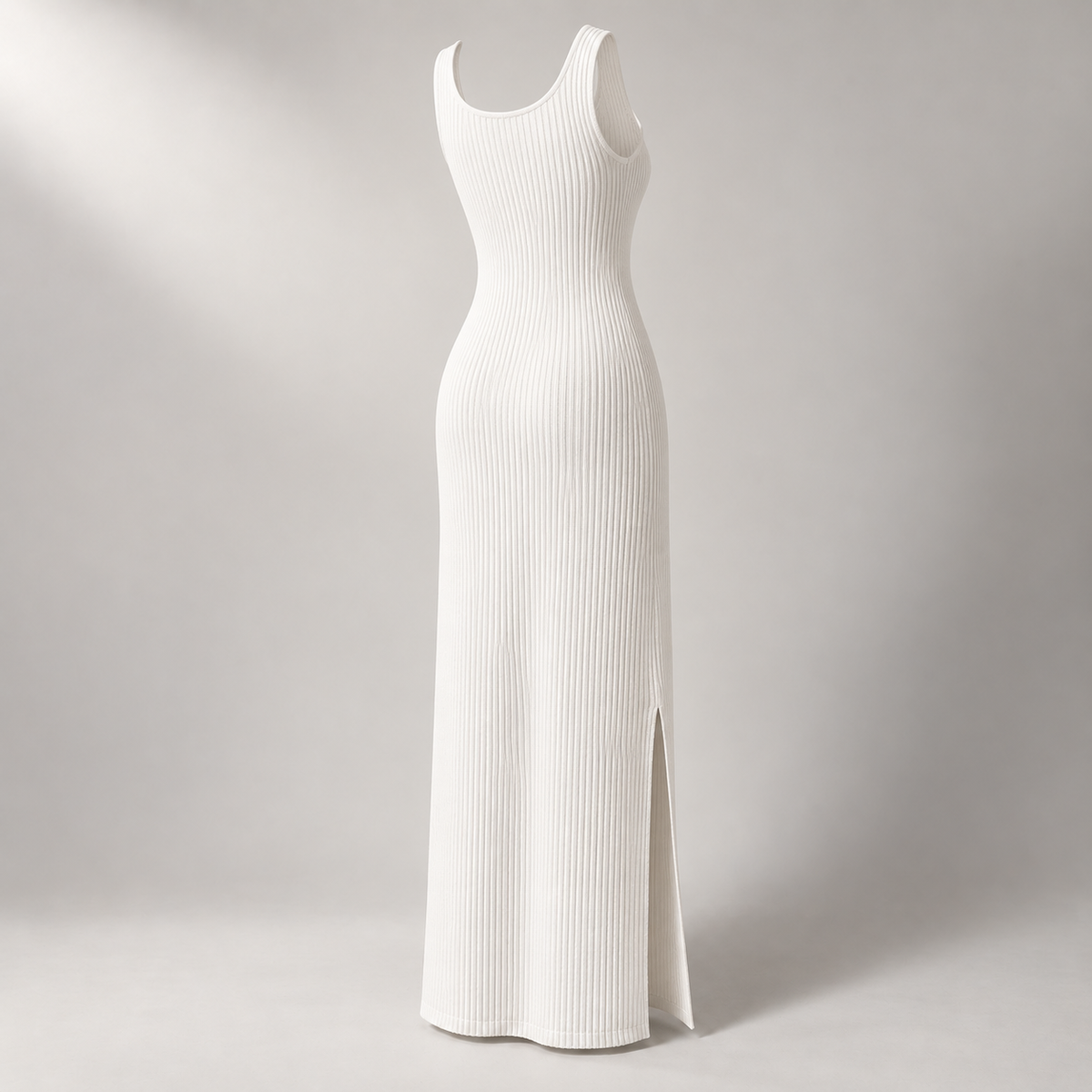 Solva Rib-Knit Tank Dress back view