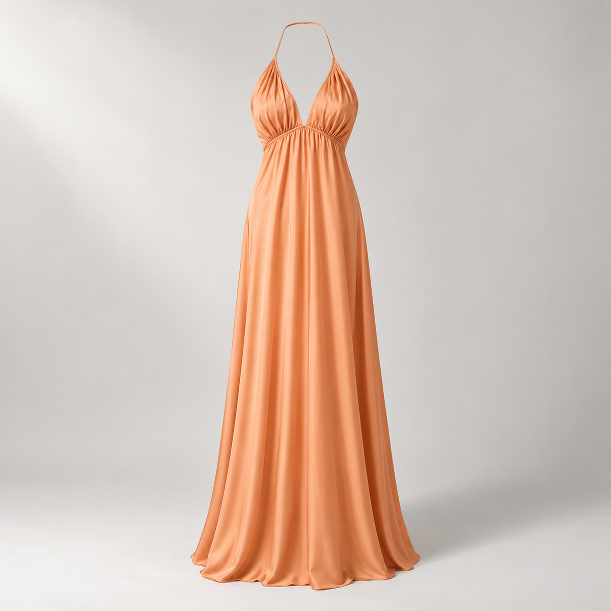 Aurelia Halter Maxi Dress front view