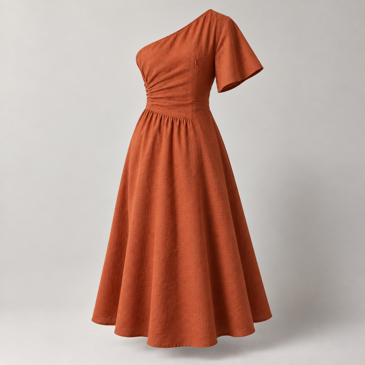 Caldera One-Shoulder Midi Dress back view