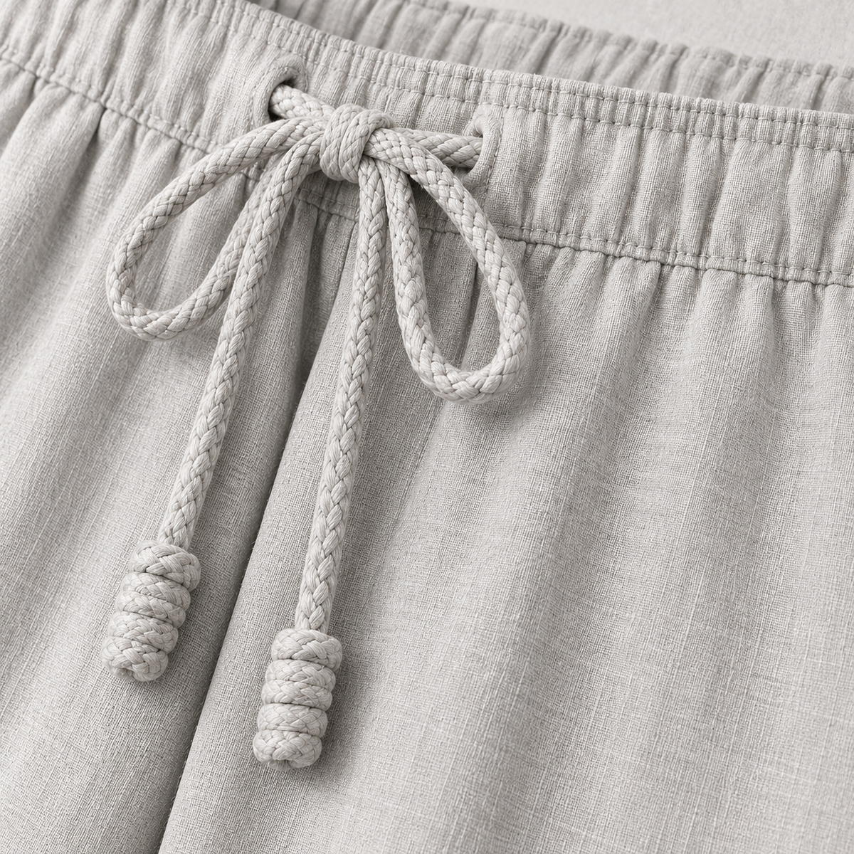 Mirelle Trouser drawstring waist and fabric detail